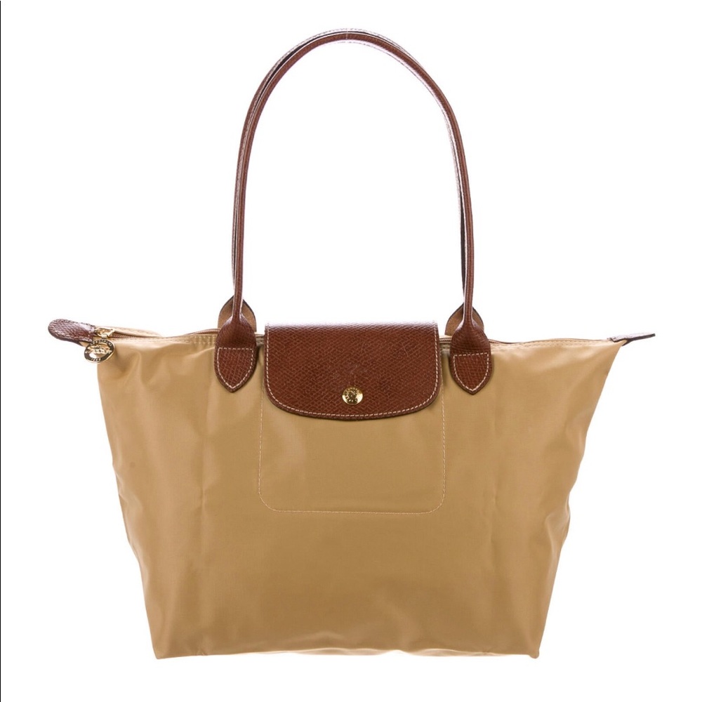 Longchamp small/medium tote light brown
